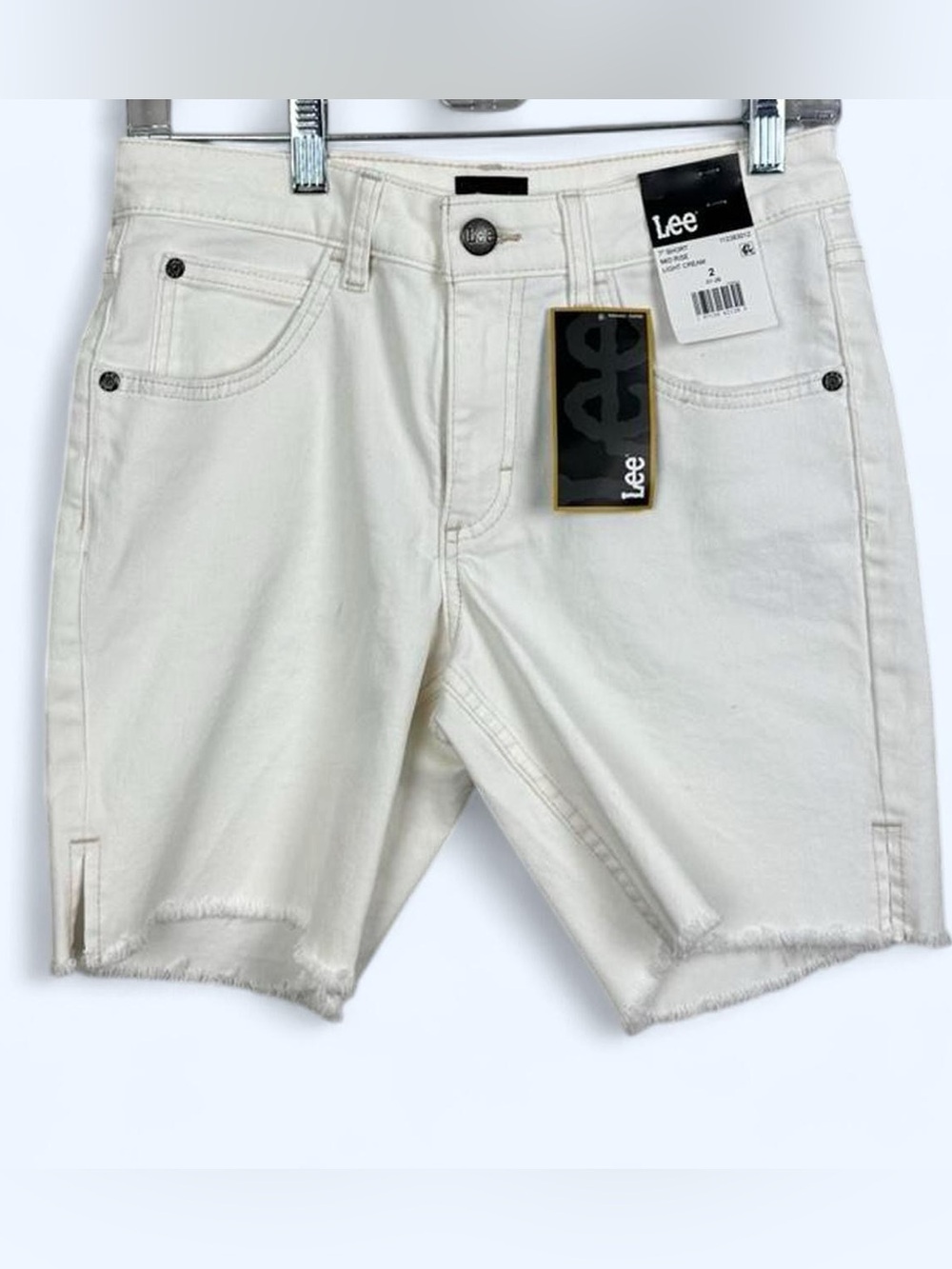 Lee women’s White Denim Cutoff Shorts